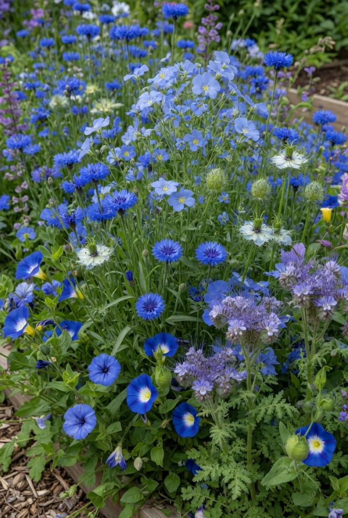 Tuinflora 'Blauw'