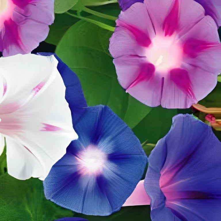 Ipomoea purperea (Klimmende Winde) - 'Fieldgrown Mix'