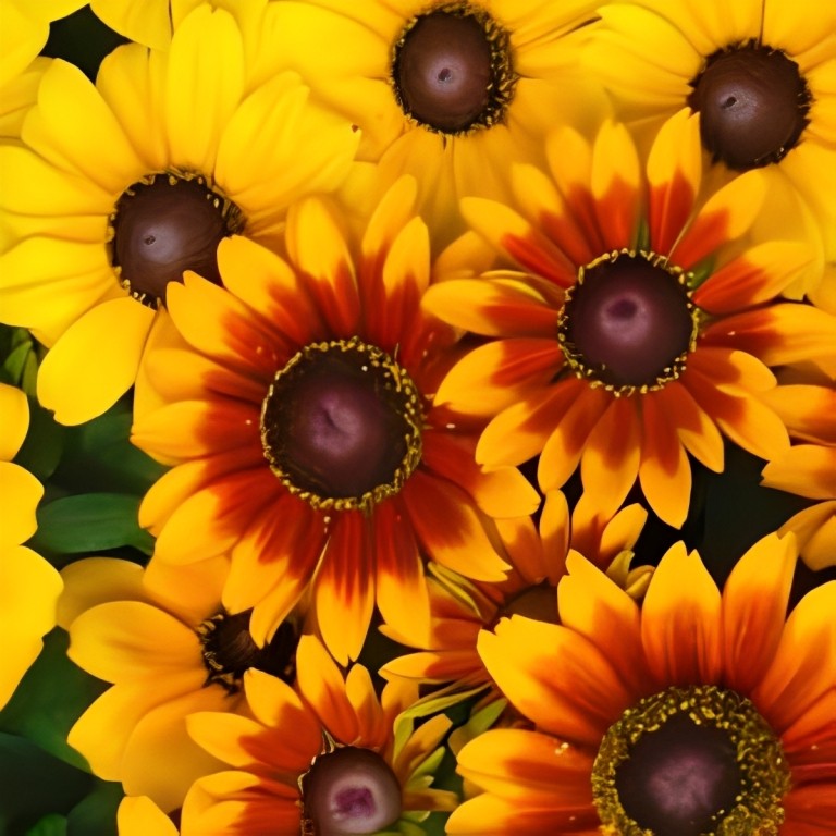 Rudbeckia hirta (Zonnehoed) - 'Rustic Dwarf Mix'