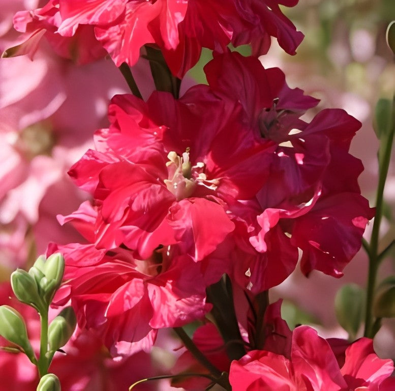 Delphinium consolida - 'Scarlet Spire'