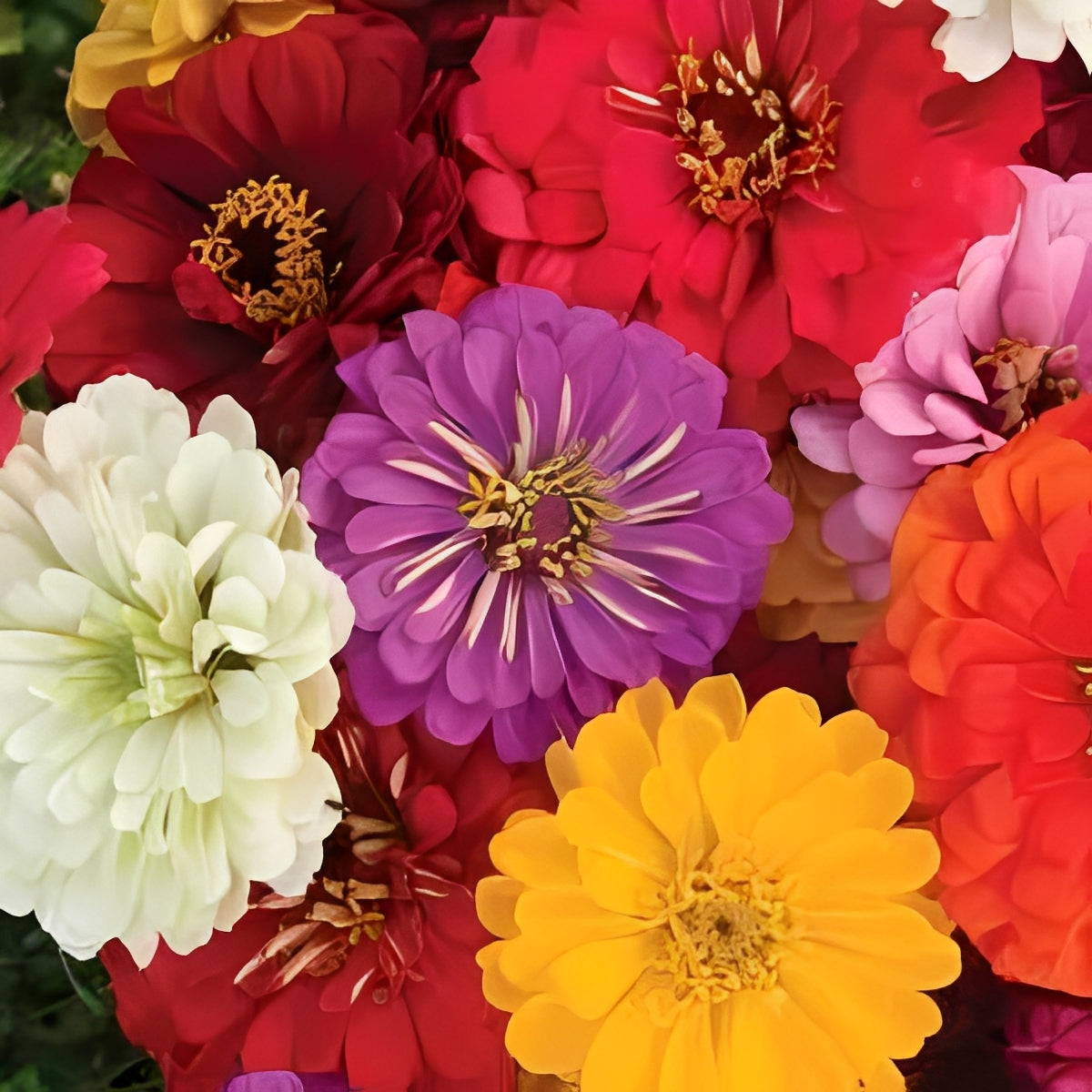 Zinnia elegans - Dahlia Flowered Mix'
