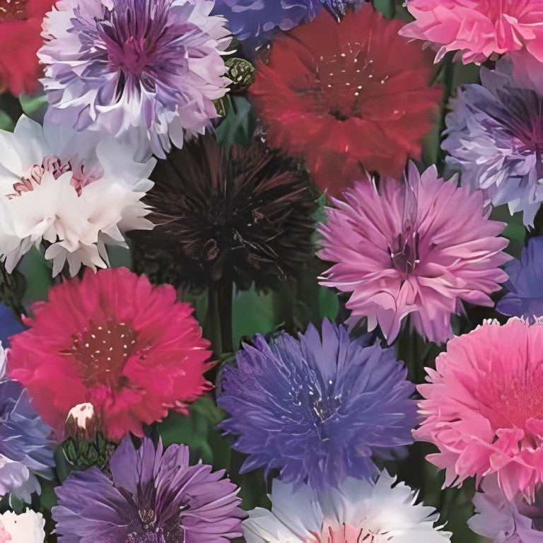 Centaurea cyanus (Korenbloem) - 'Double Ball Mix'