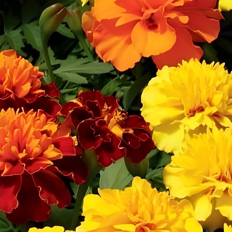 Tagetes patula nana (Afrikaantjes) - 'Bonita Mix'