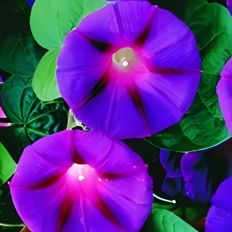 Ipomoea purperea (Klimmende Winde) - 'Grandpa Ott'